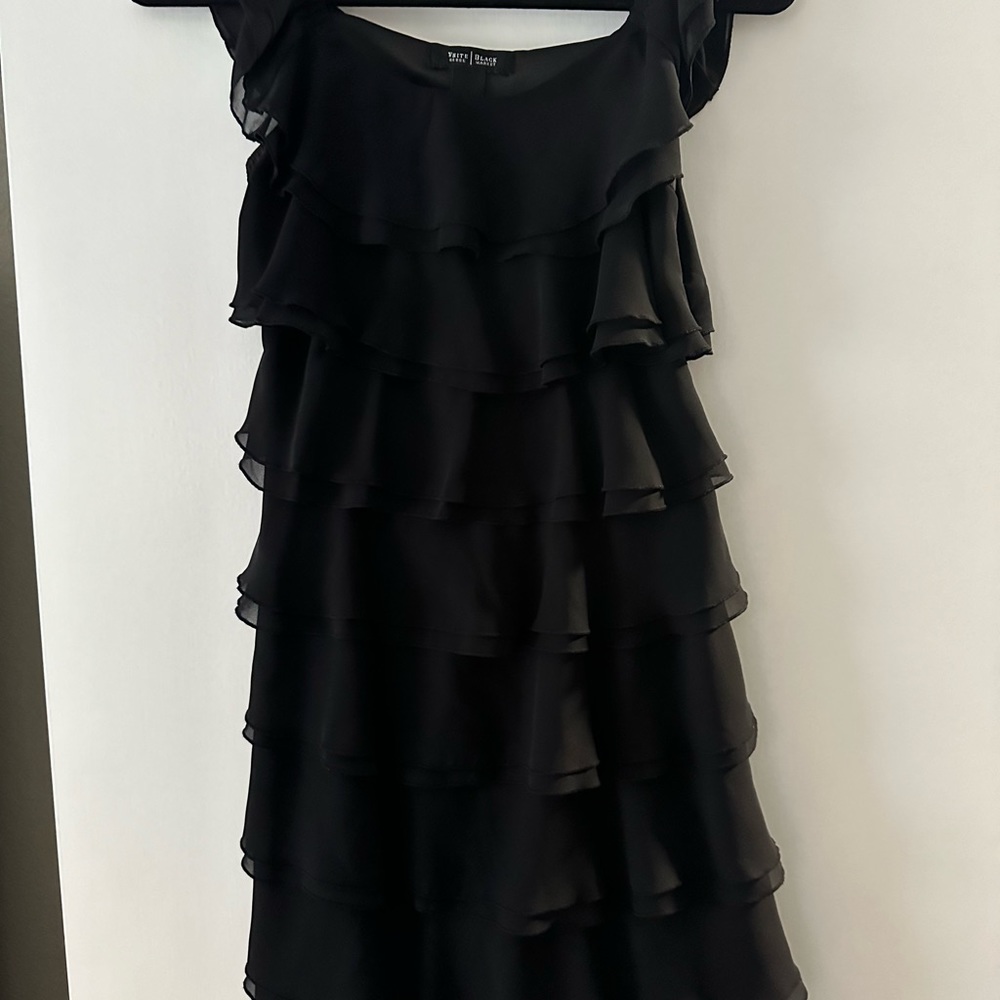 White House Black Market ruffle dress - Picture 2 of 7
